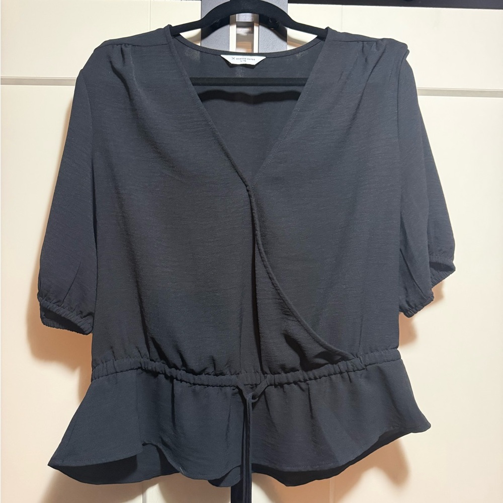 Denver Hayes Elegant Black Women's Top